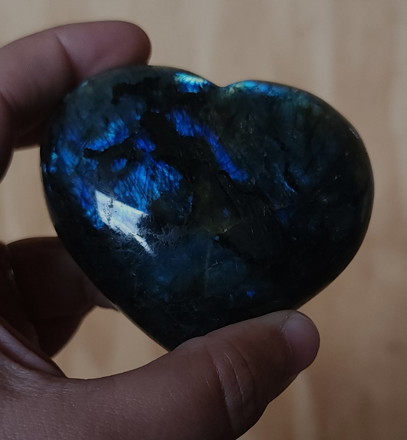 Labradorite Heart