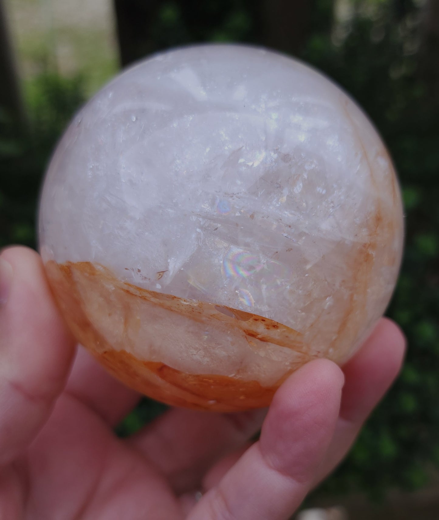Fire Quartz (Hematoid) Sphere 7.3 cm