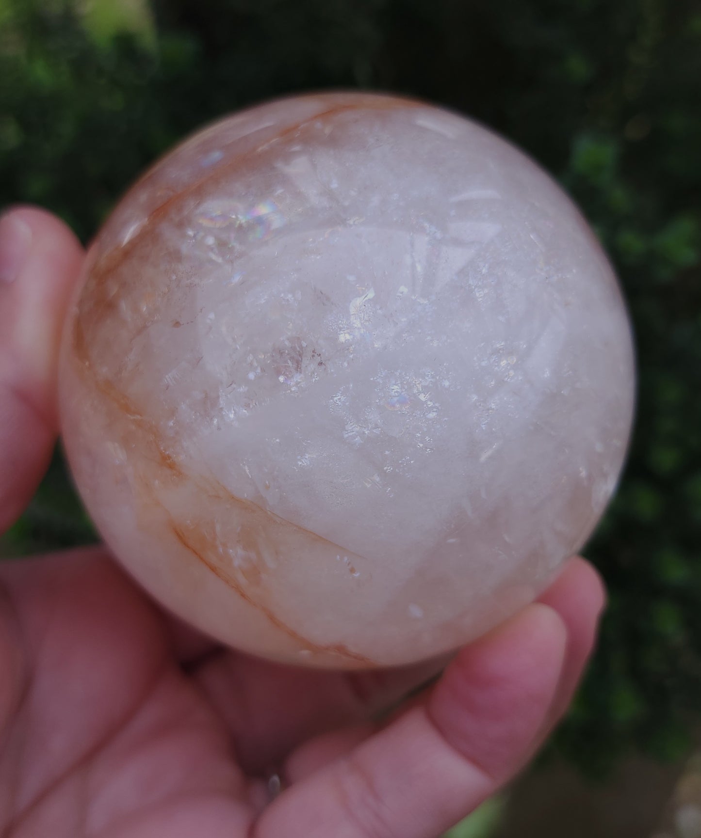 Fire Quartz (Hematoid) Sphere 7.3 cm