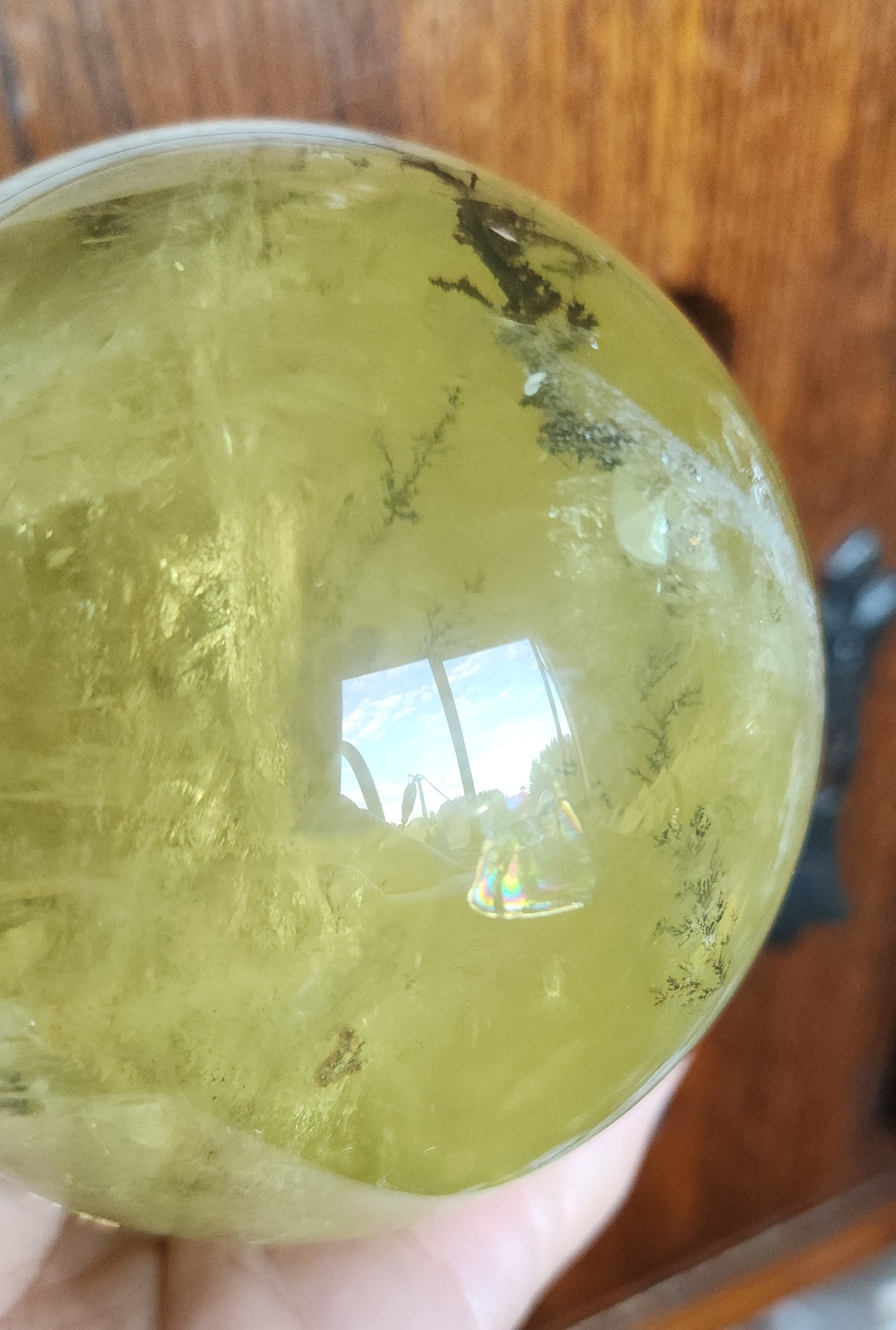 Dendritic Star Citrine Sphere