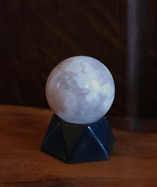 Flower Agate Mini Sphere 2.8cm