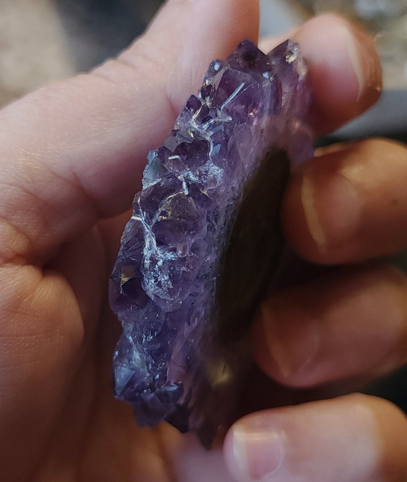 Amethyst Stalactite Slice