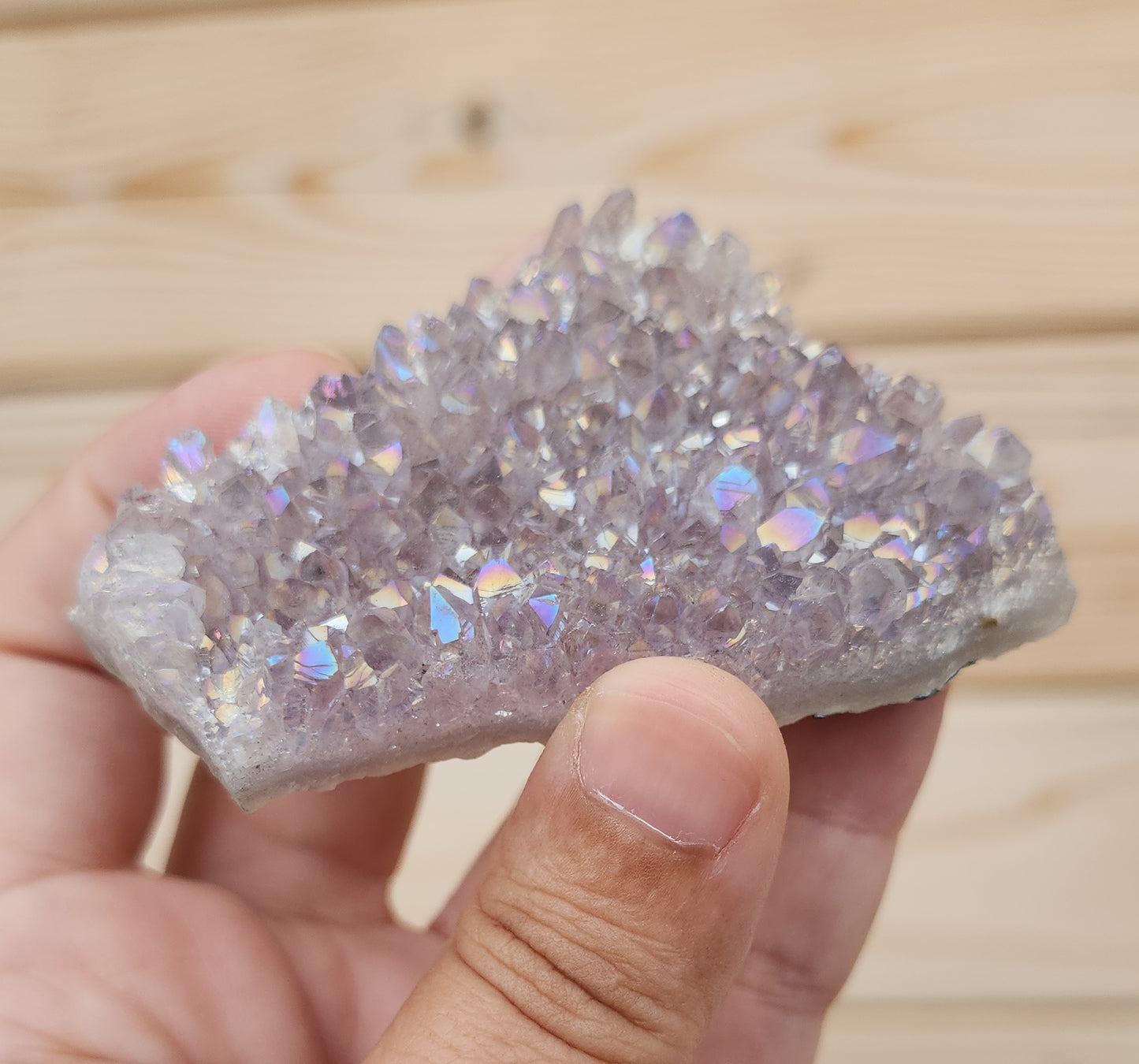 Tanzine Aura Amethyst Cluster