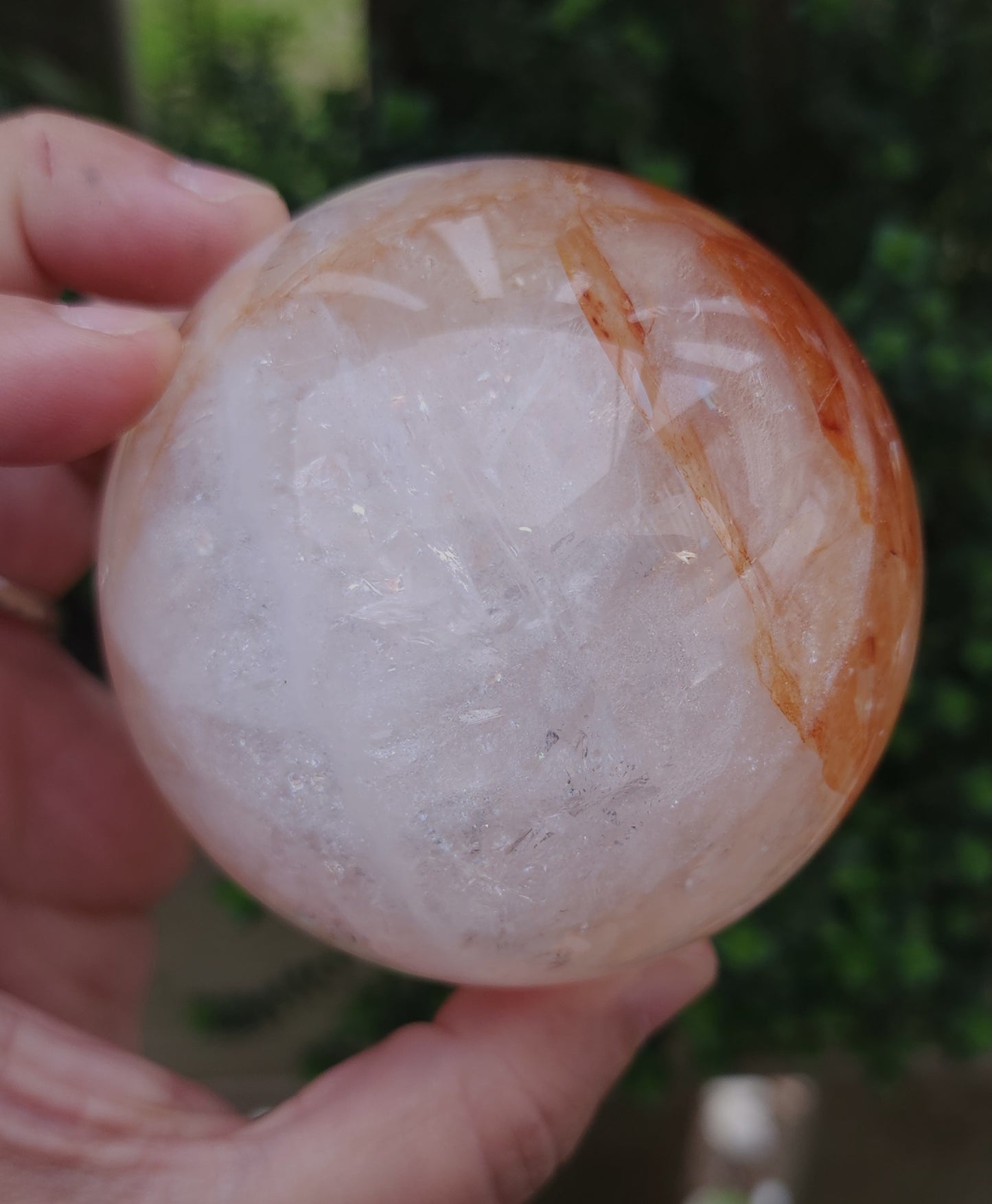 Fire Quartz (Hematoid) Sphere 7.3 cm