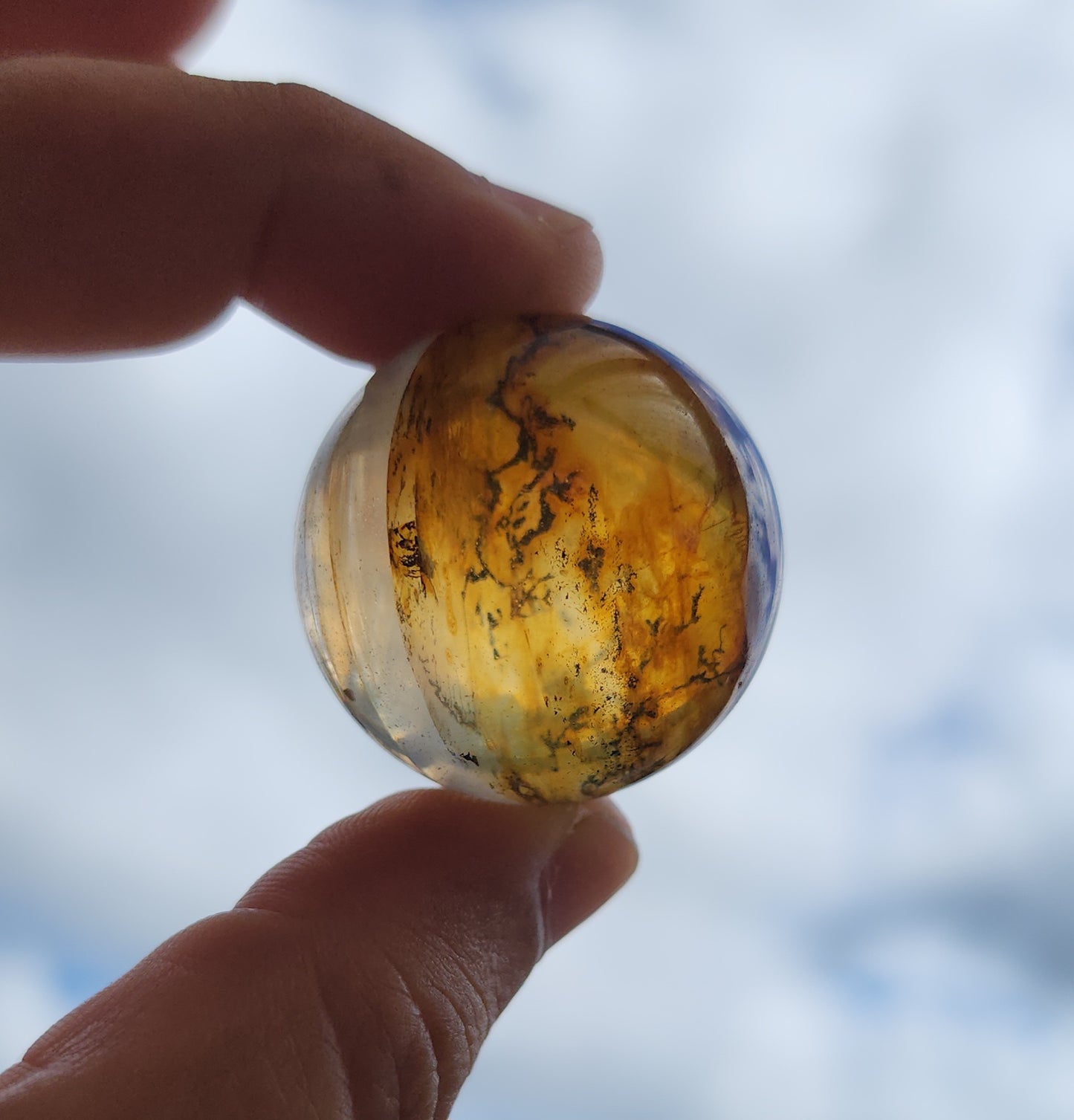 Dendritic Star Golden Healer Quartz Sphere