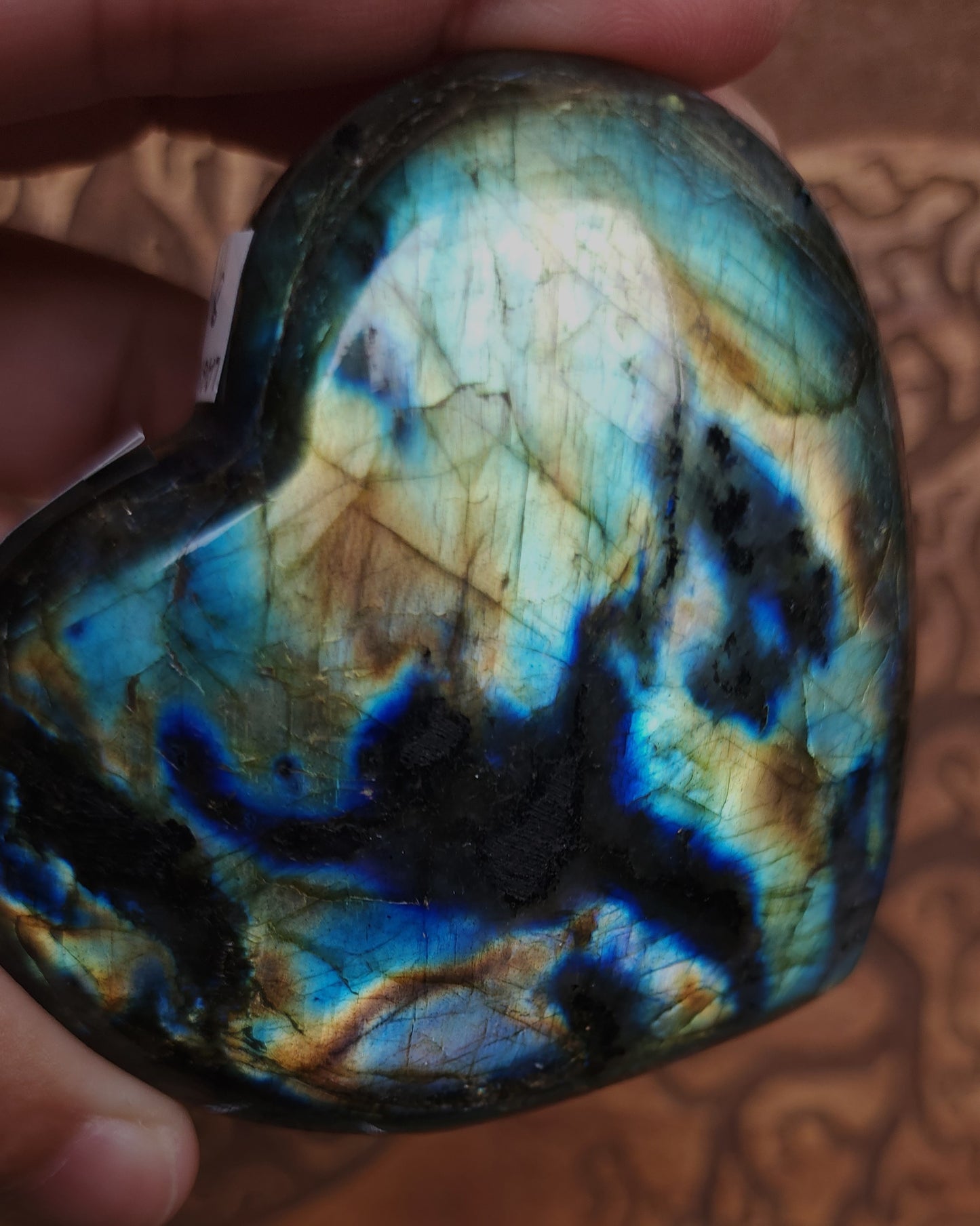 Labradorite Heart