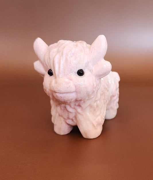 Highland Cow - Pink Opal