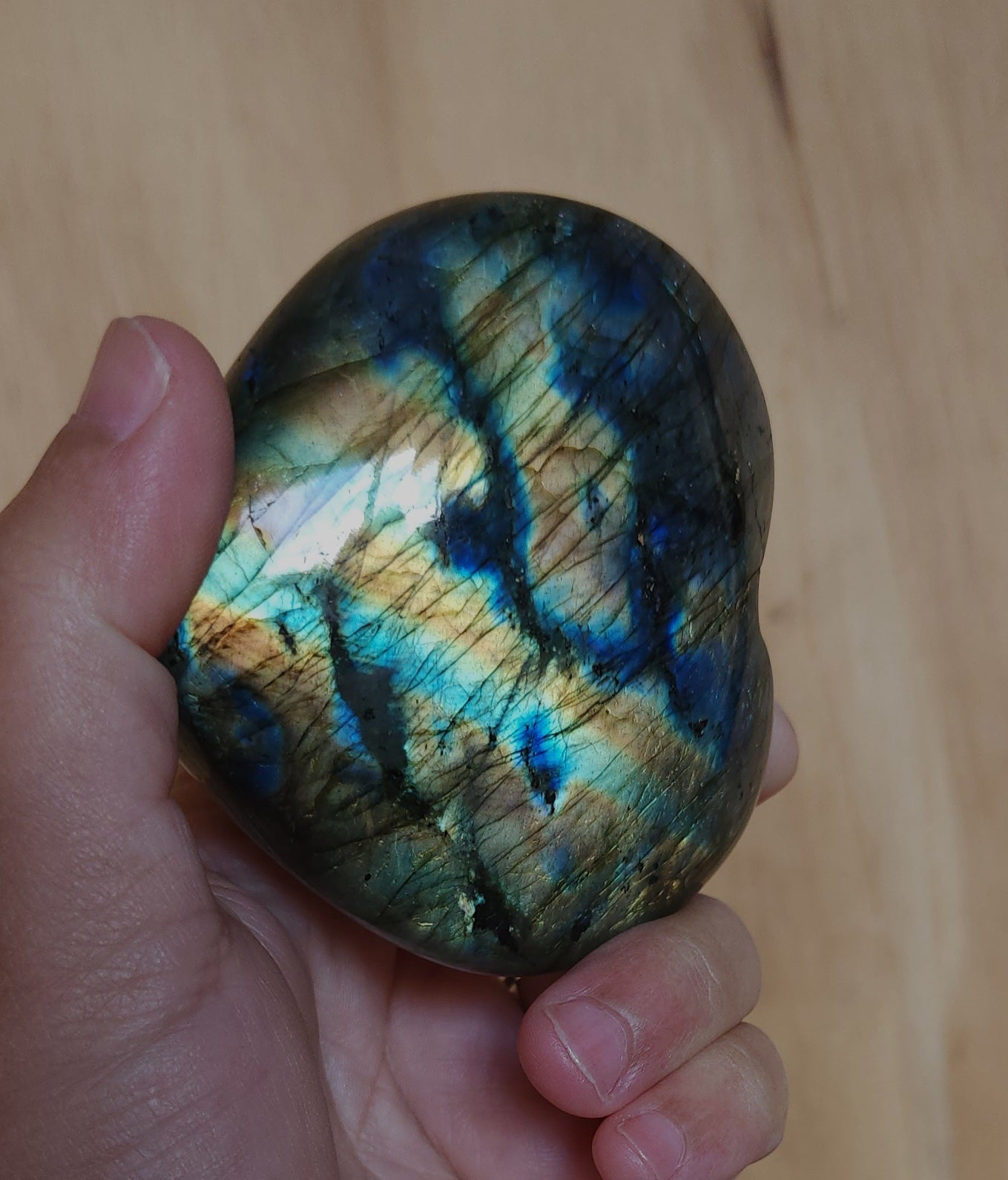 Labradorite Heart