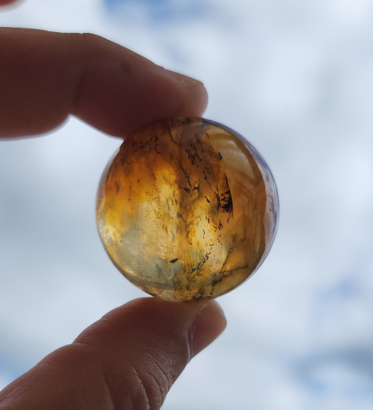Dendritic Star Golden Healer Quartz Sphere