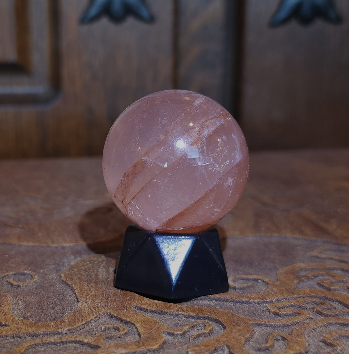 Star Fire Quartz Sphere 3.6cm