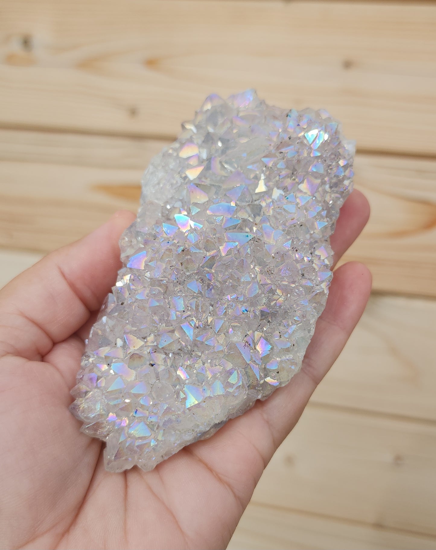Tanzine Aura Amethyst Cluster