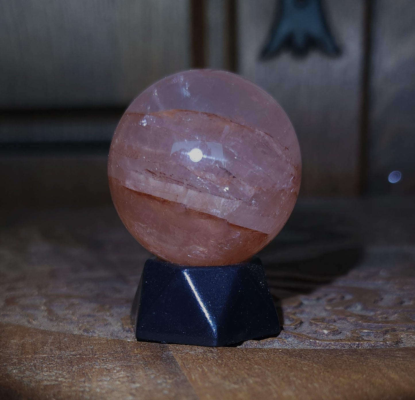 Star Fire Quartz Sphere 3.6cm