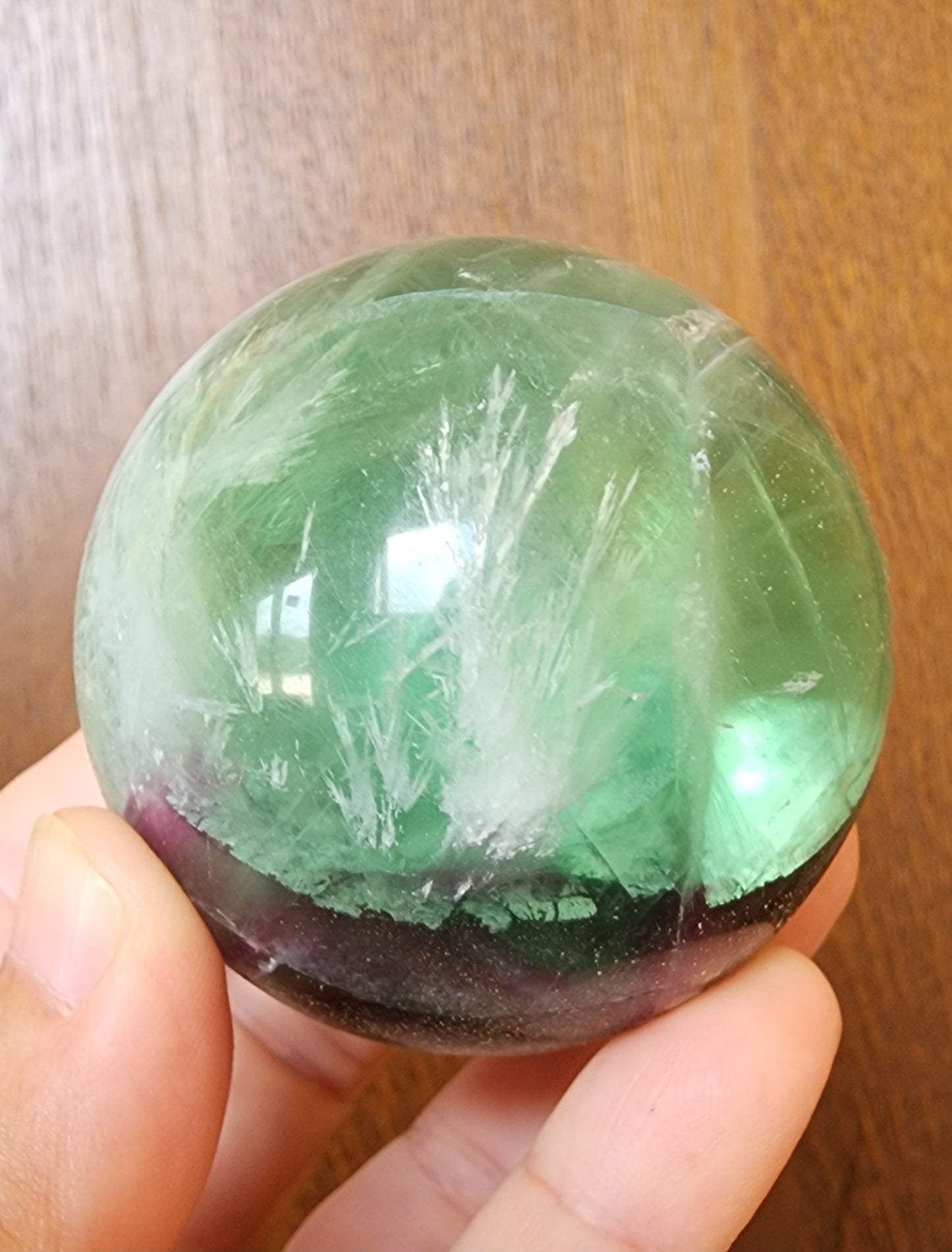 Snowflake Fluorite Sphere 5.5cm
