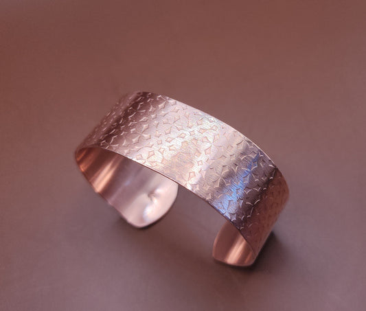 "Gothic Cross" Copper Cuff Bracelet