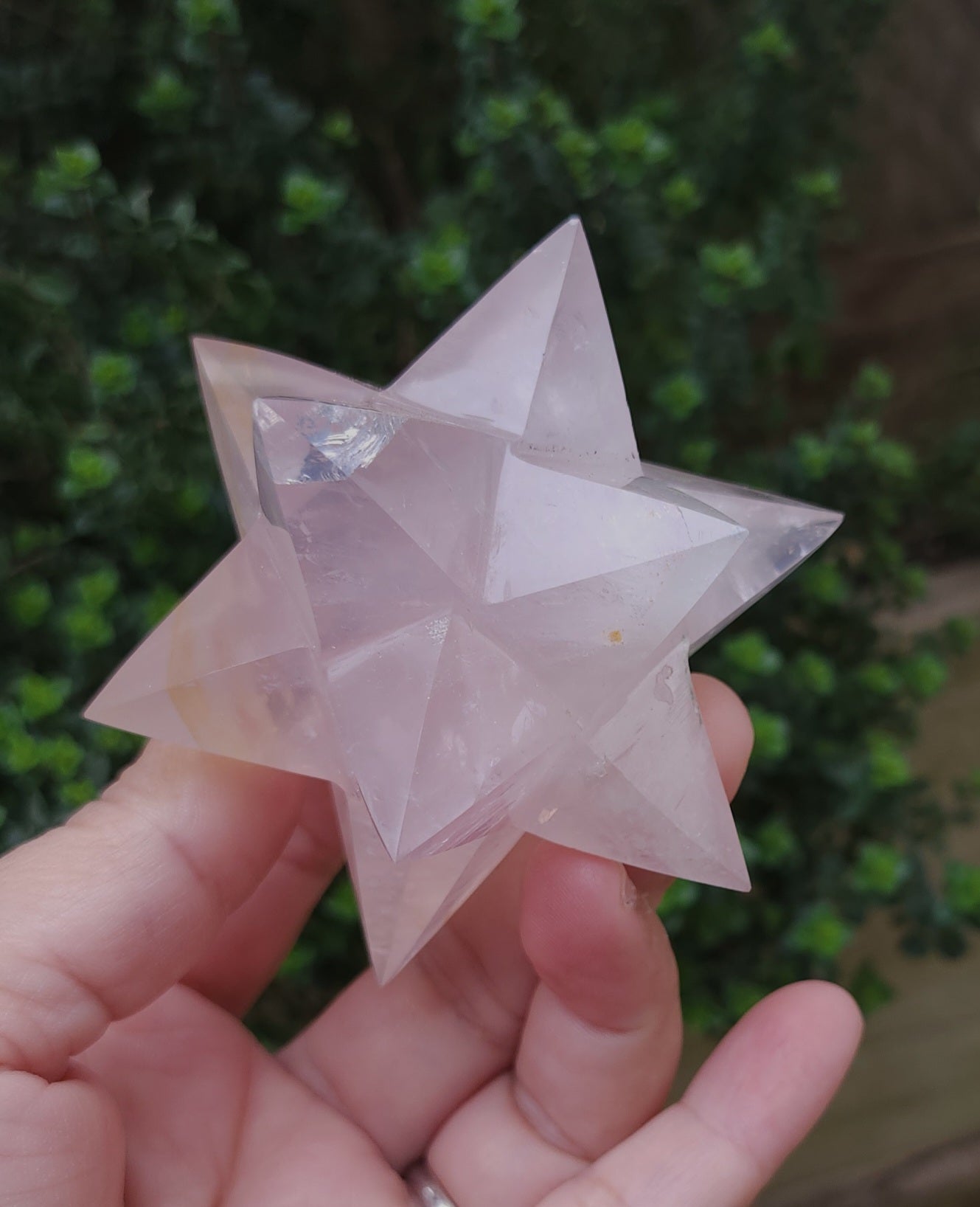 Rose Quartz Merkaba