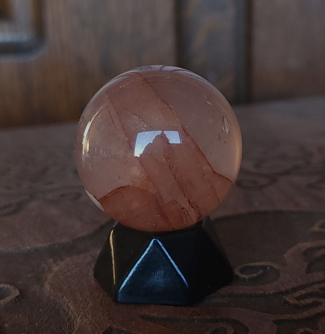 Star Fire Quartz Sphere 3.6cm