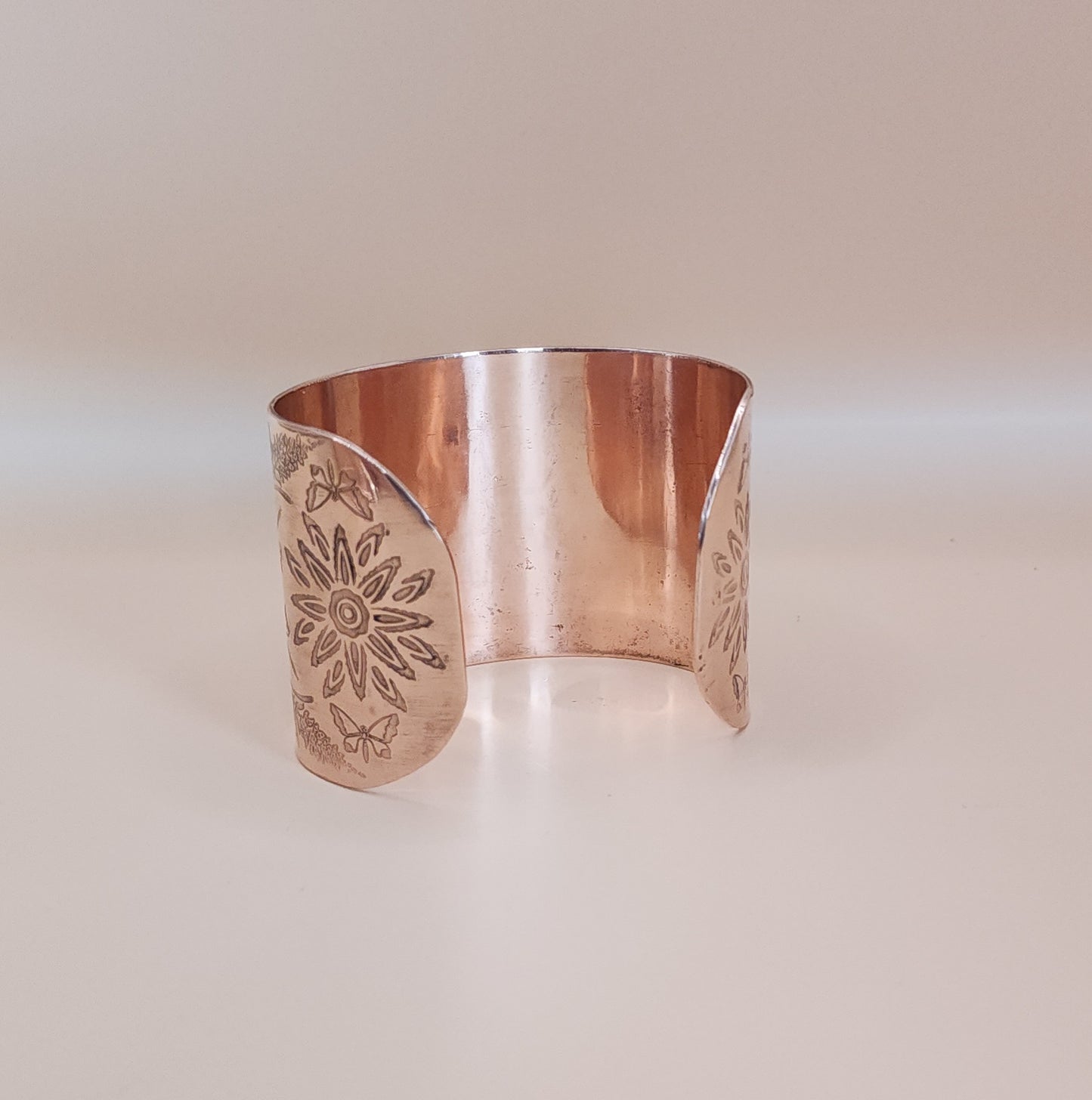 Spring Garden Extra Wide Copper Cuff