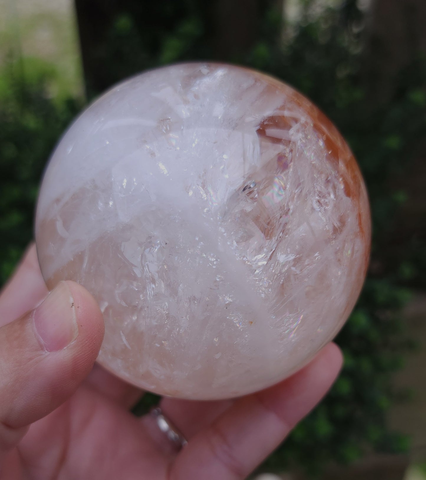 Fire Quartz (Hematoid) Sphere 7.3 cm