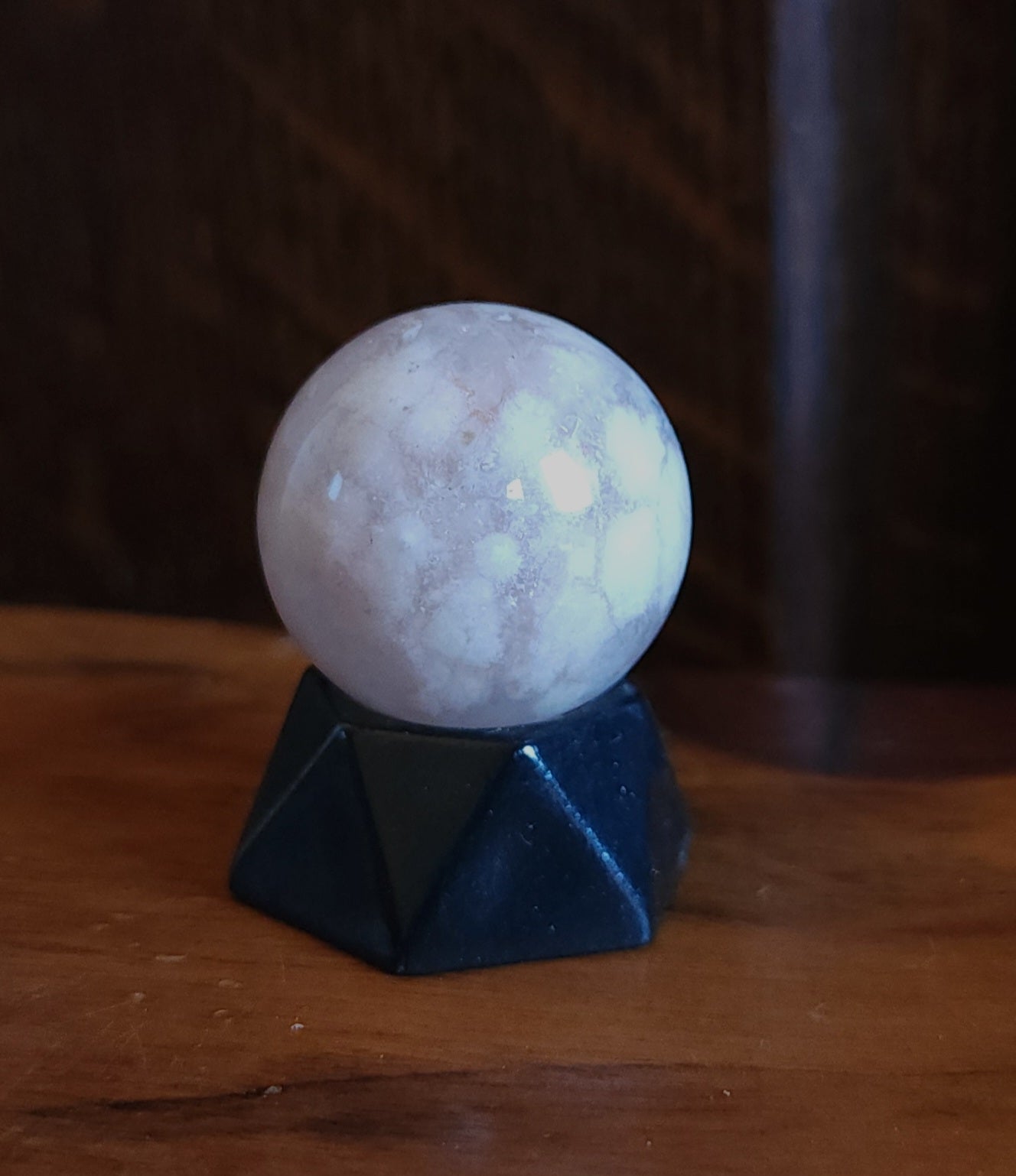 Flower Agate Mini Sphere 2.8cm