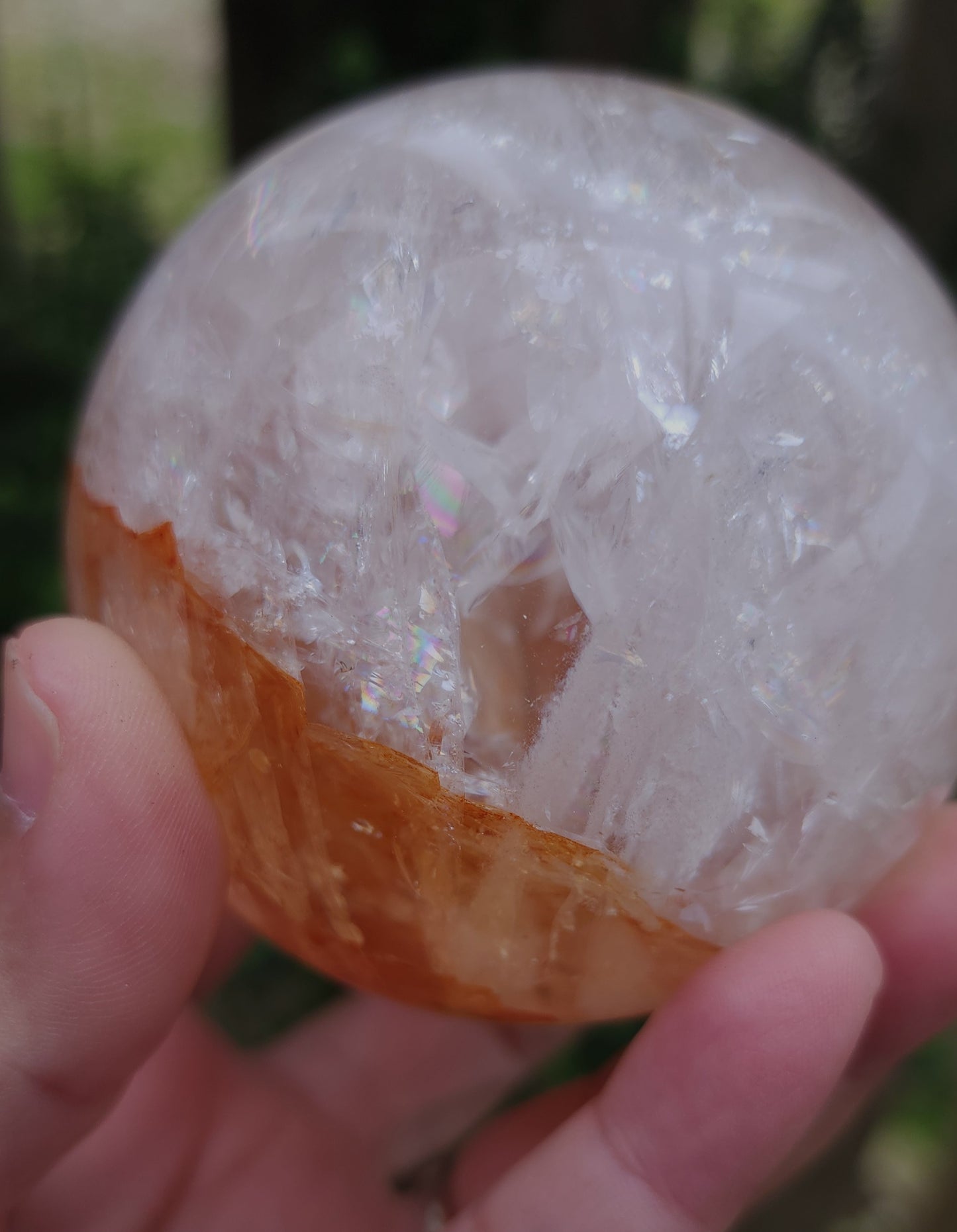 Fire Quartz (Hematoid) Sphere 7.3 cm