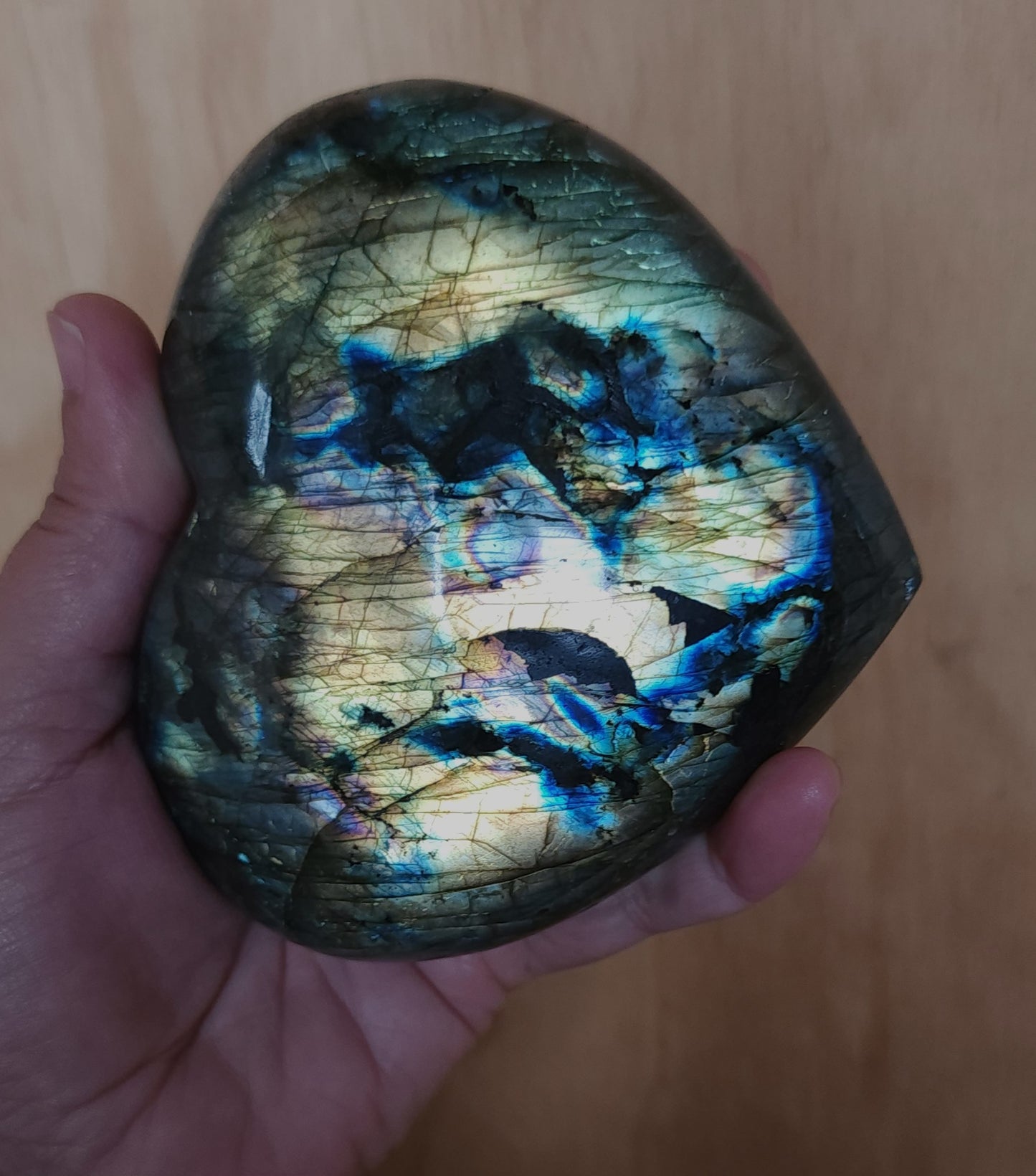 Labradorite Heart
