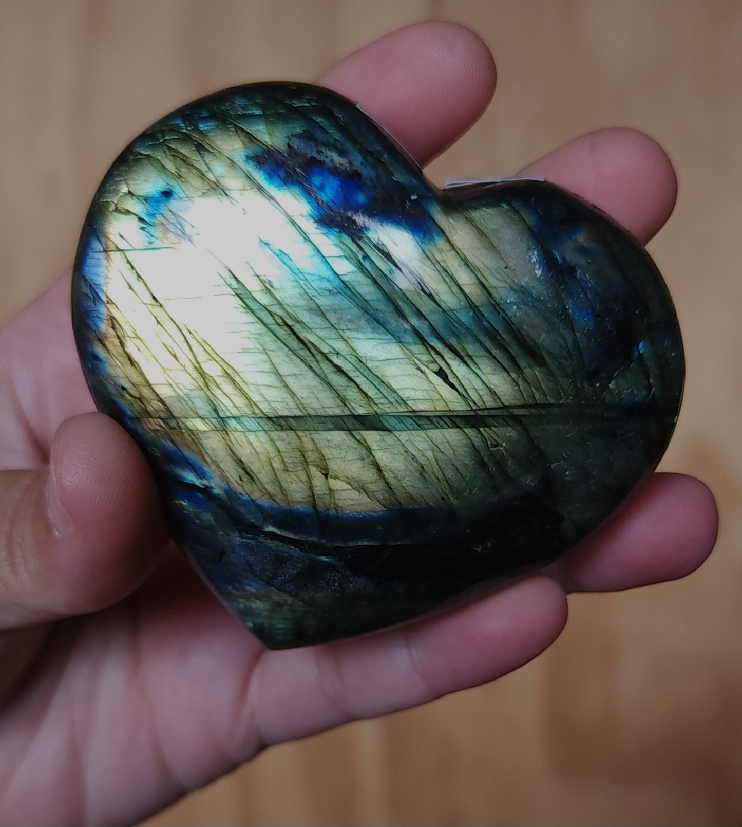 Labradorite Heart