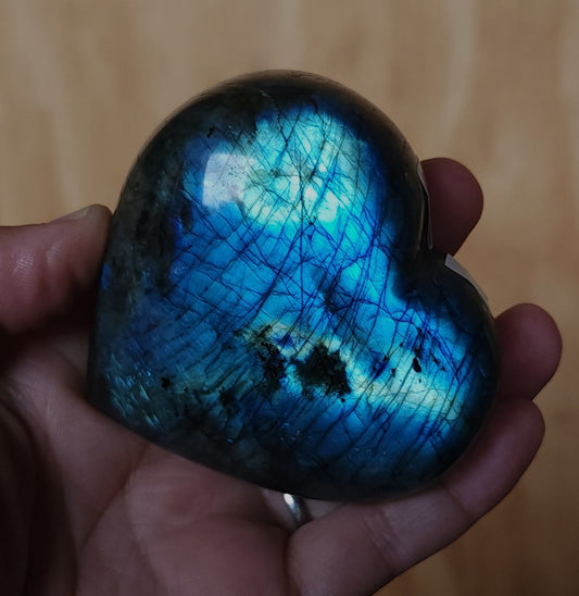Labradorite Heart