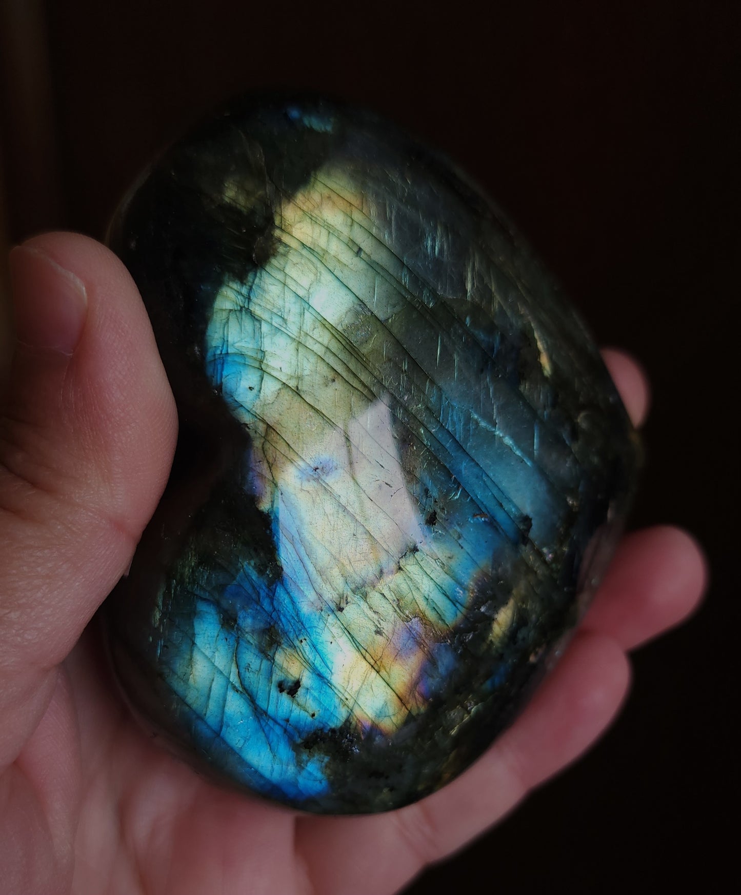 Labradorite Heart