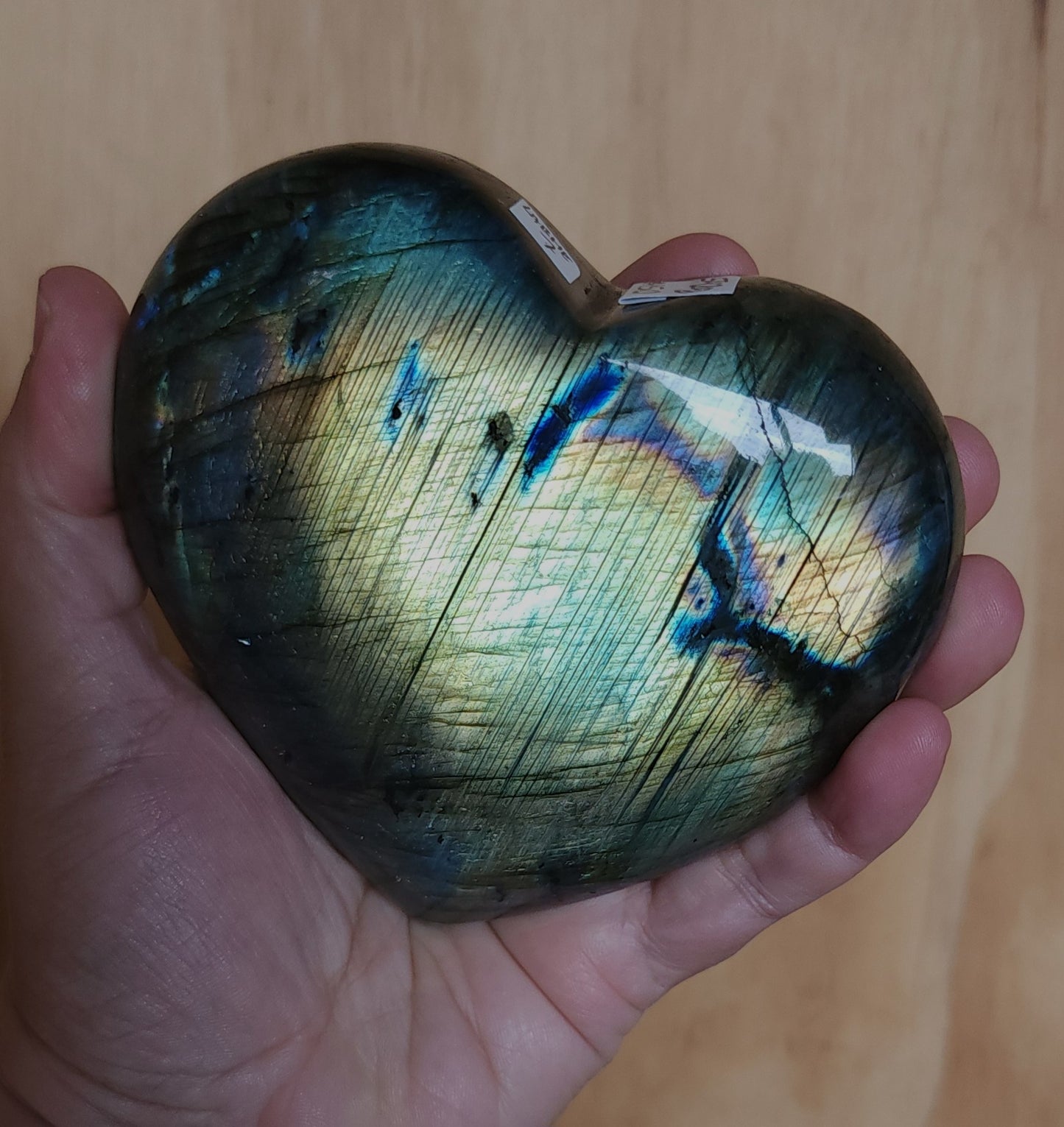 Labradorite Heart