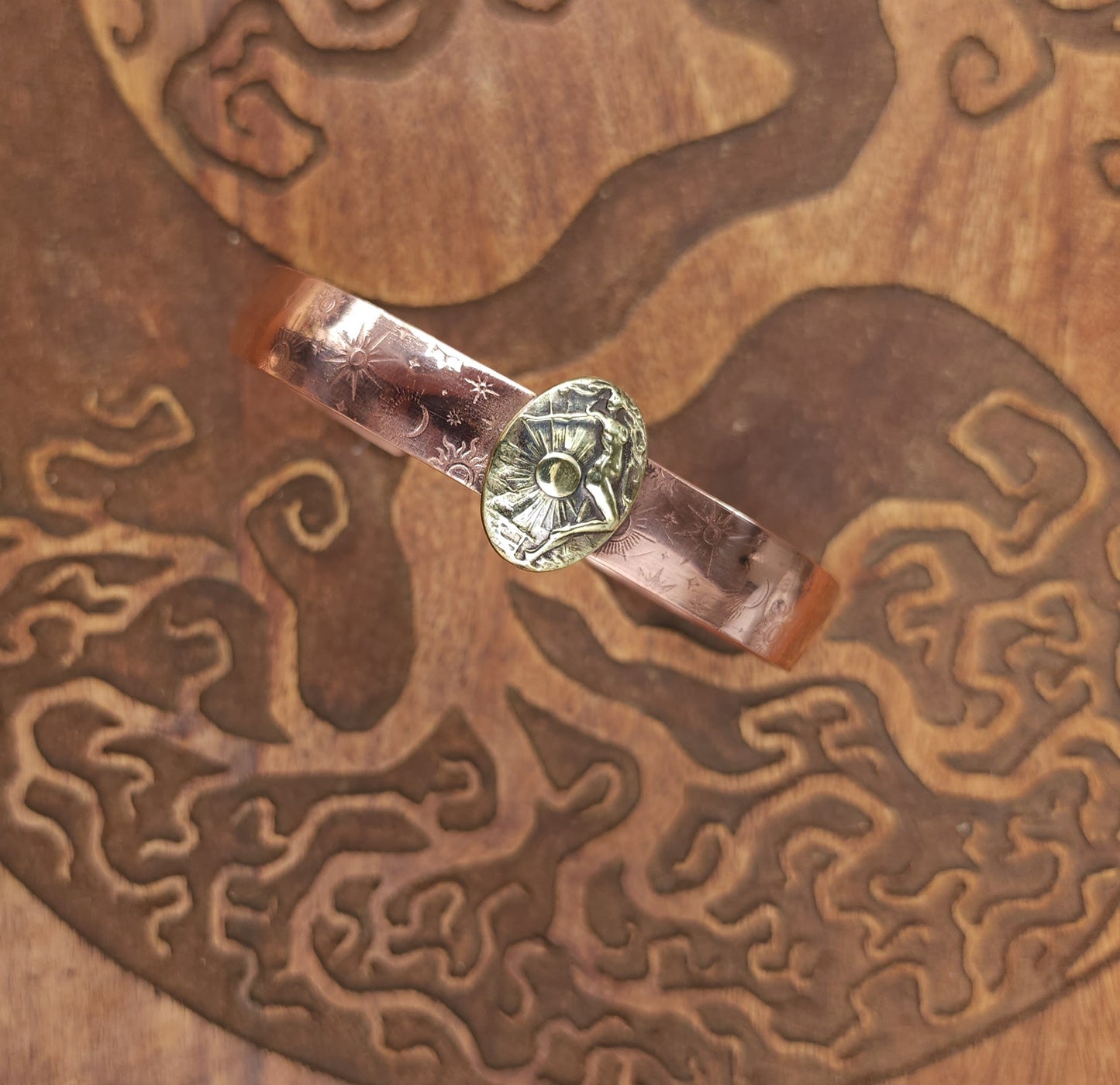 Soleil Copper & Brass Cuff