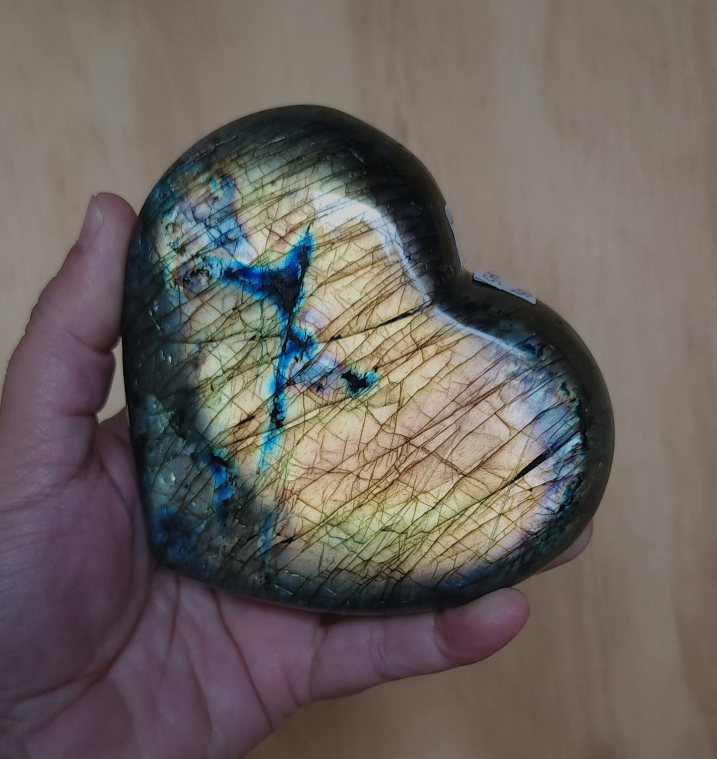 Labradorite Heart