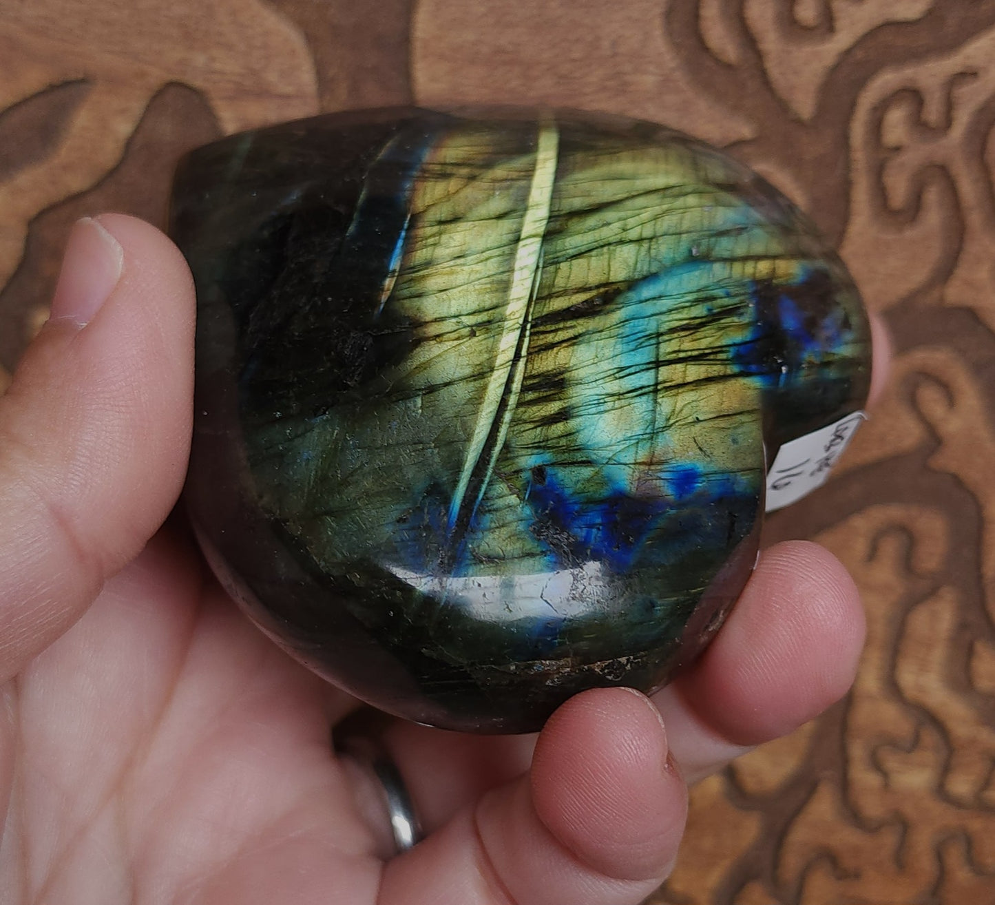 Labradorite Heart