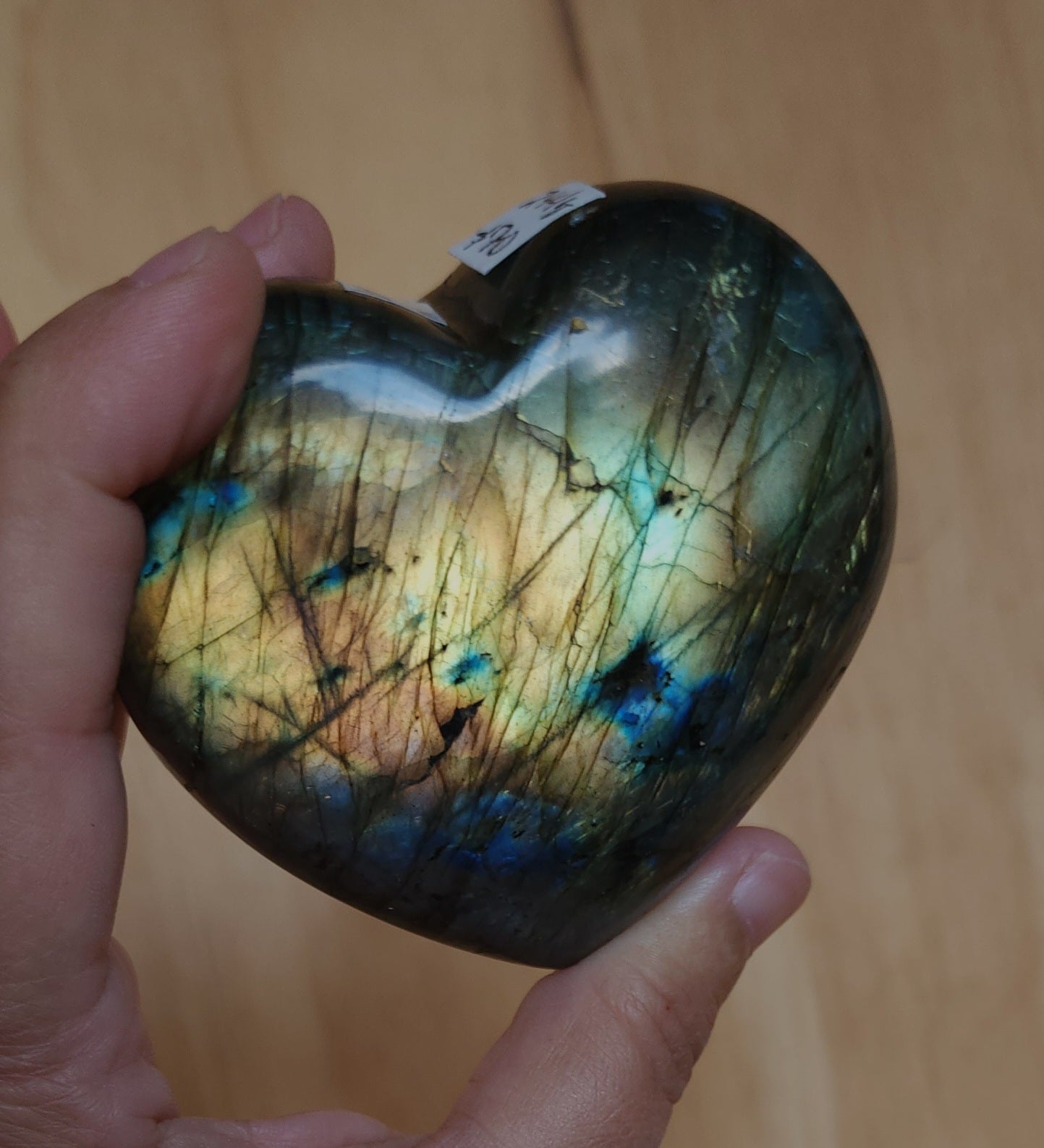 Labradorite Heart