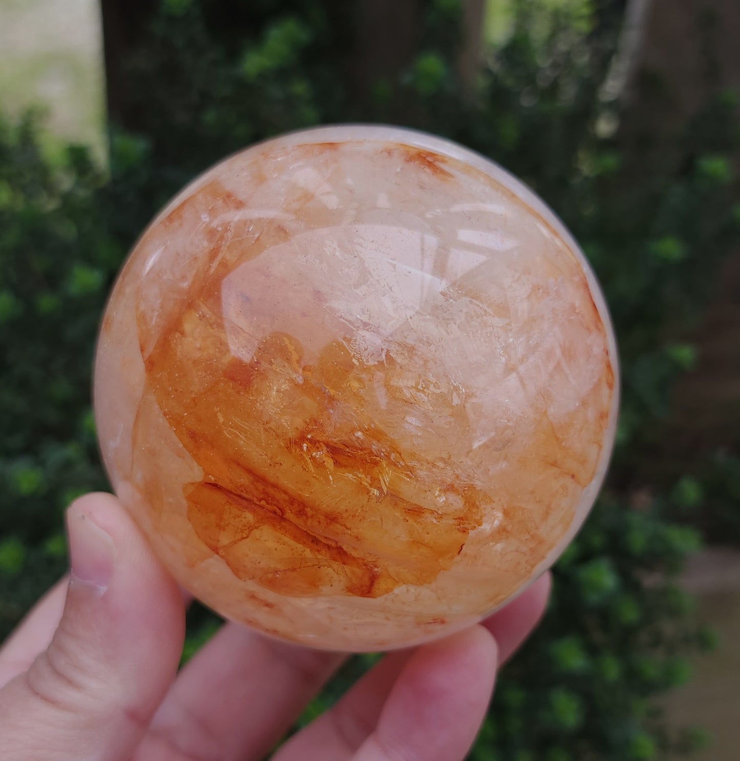Fire Quartz (Hematoid) Sphere 7.3 cm