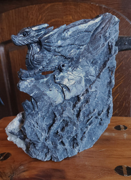 Hand Carved Dragon Specimen