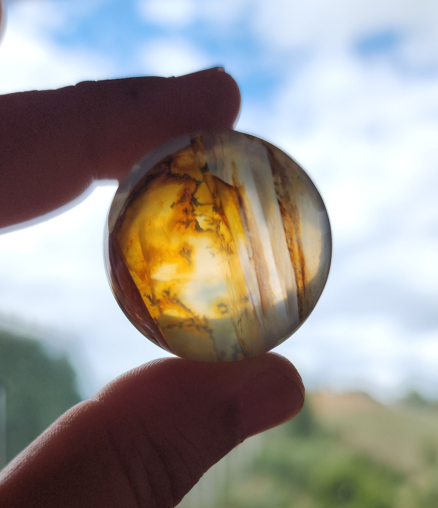 Dendritic Star Golden Healer Quartz Sphere