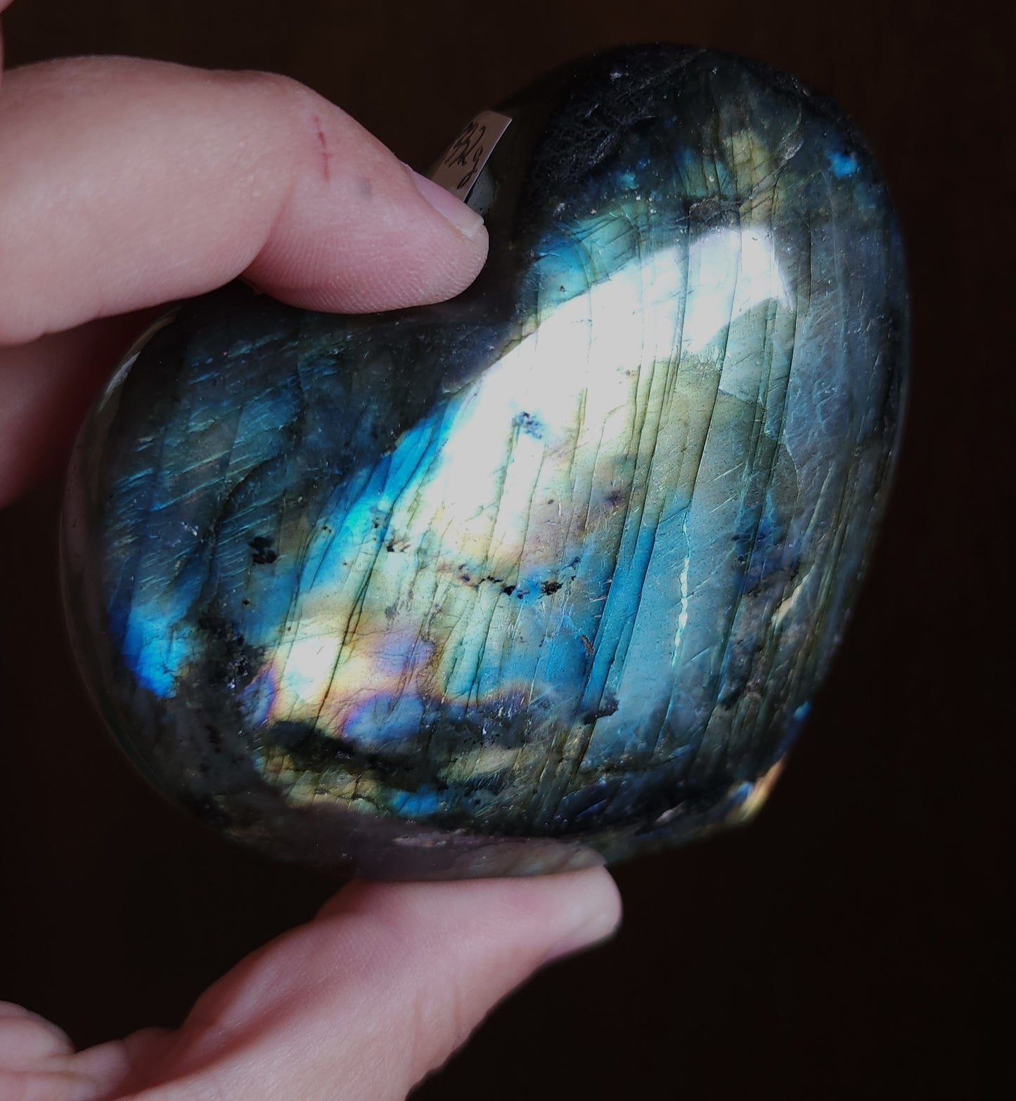 Labradorite Heart