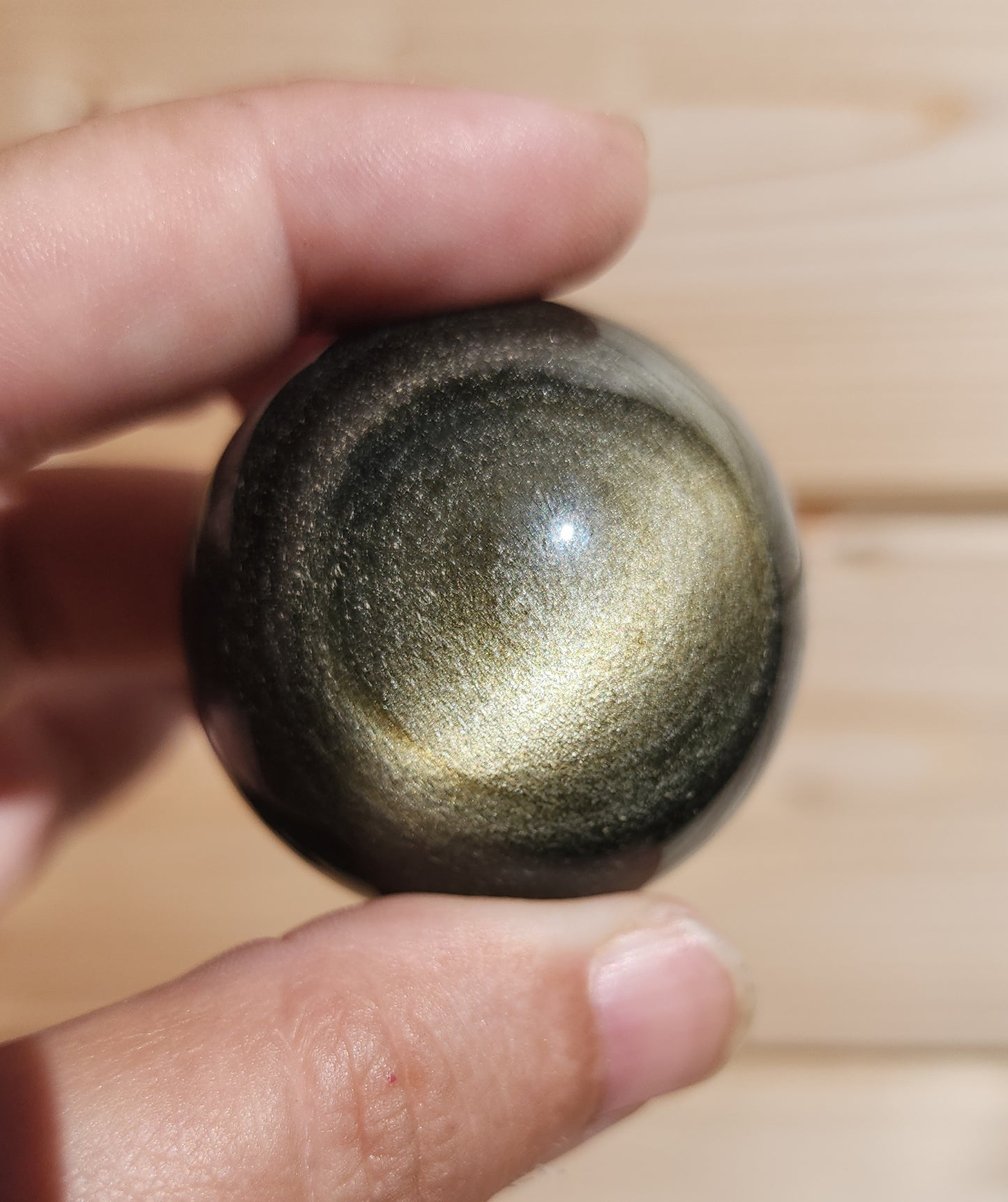 Gold Sheen Obsidian Sphere 4cm