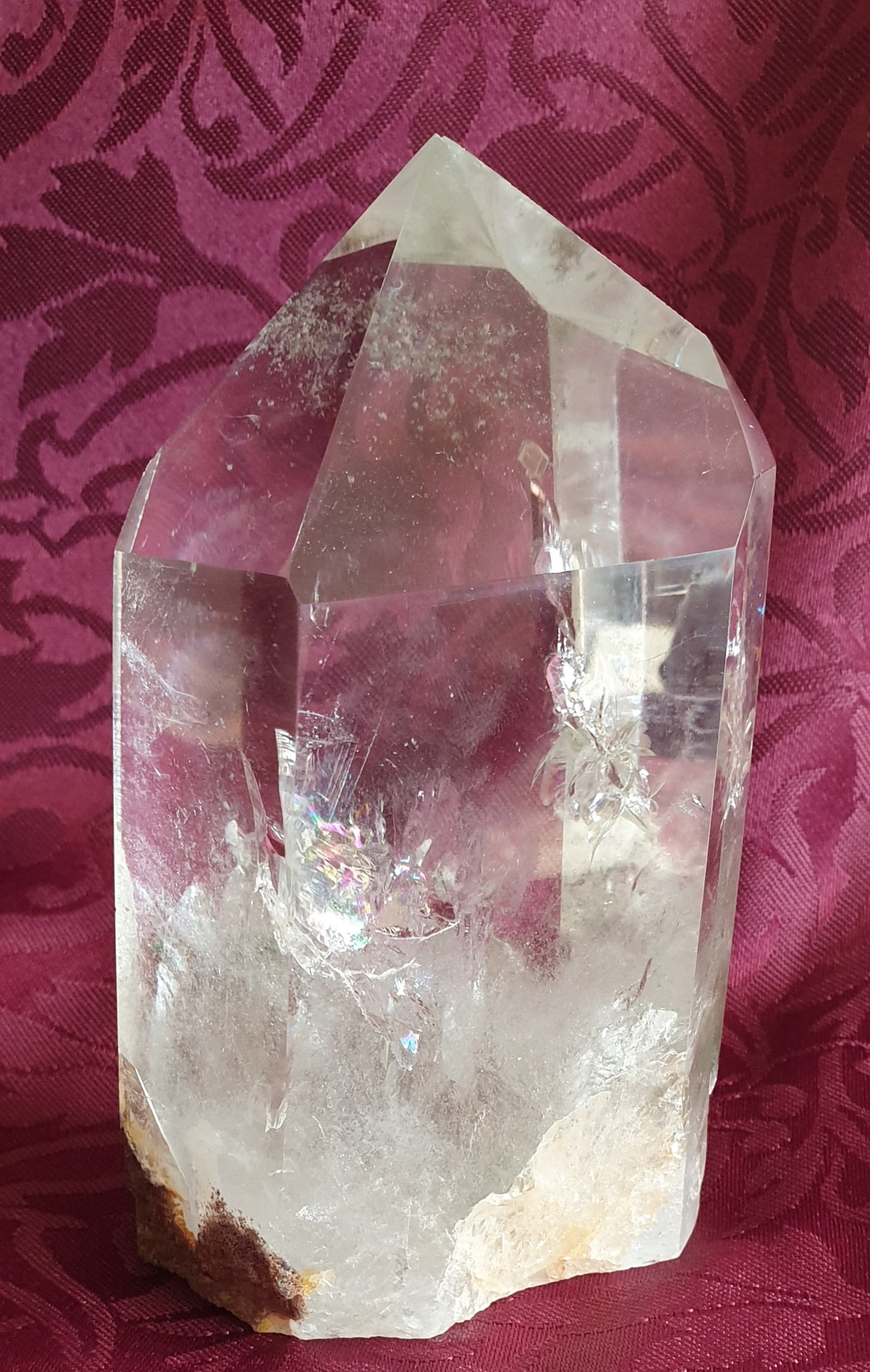 Rainbow Filled Garden Quartz Tower