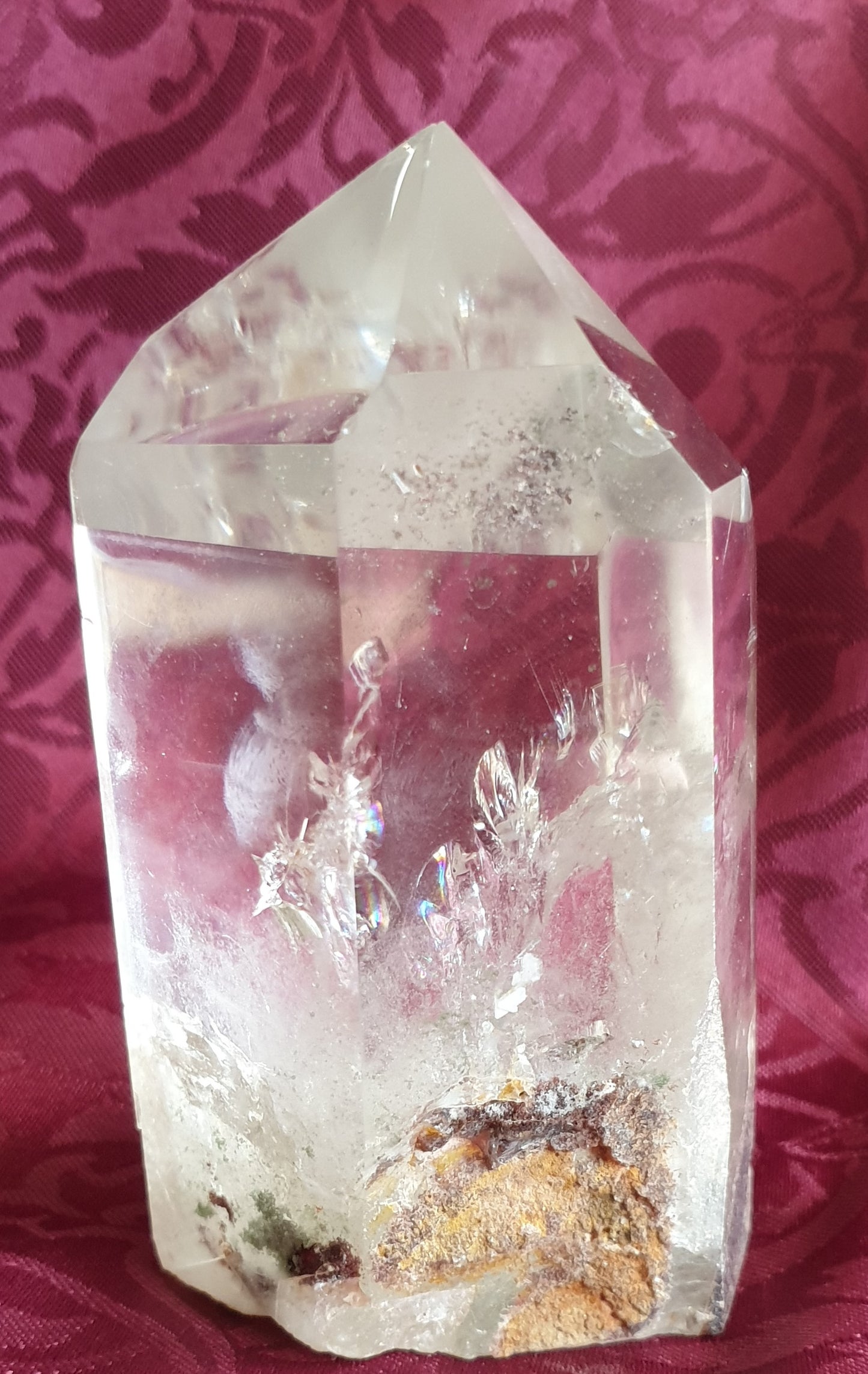Rainbow Filled Garden Quartz Tower