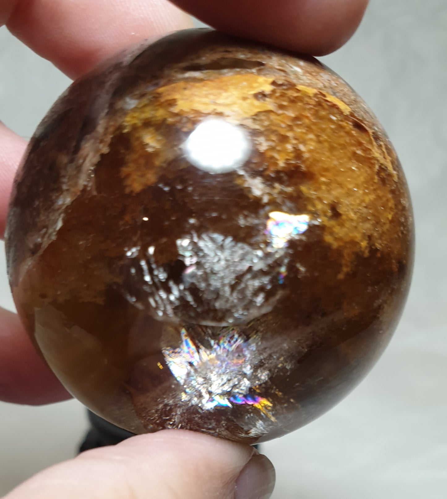 Garden Quartz Inner Scene Sphere