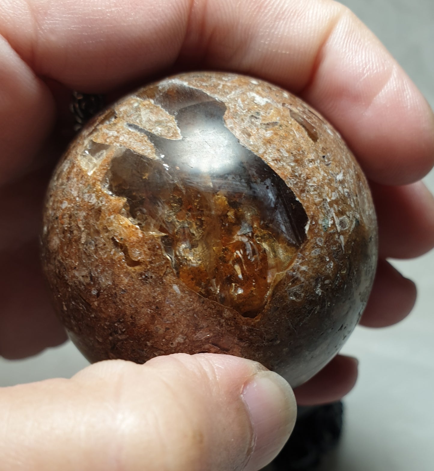 Garden Quartz Inner Scene Sphere
