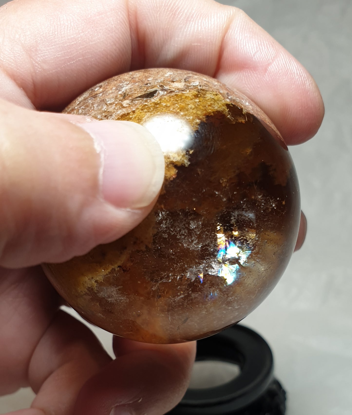 Garden Quartz Inner Scene Sphere