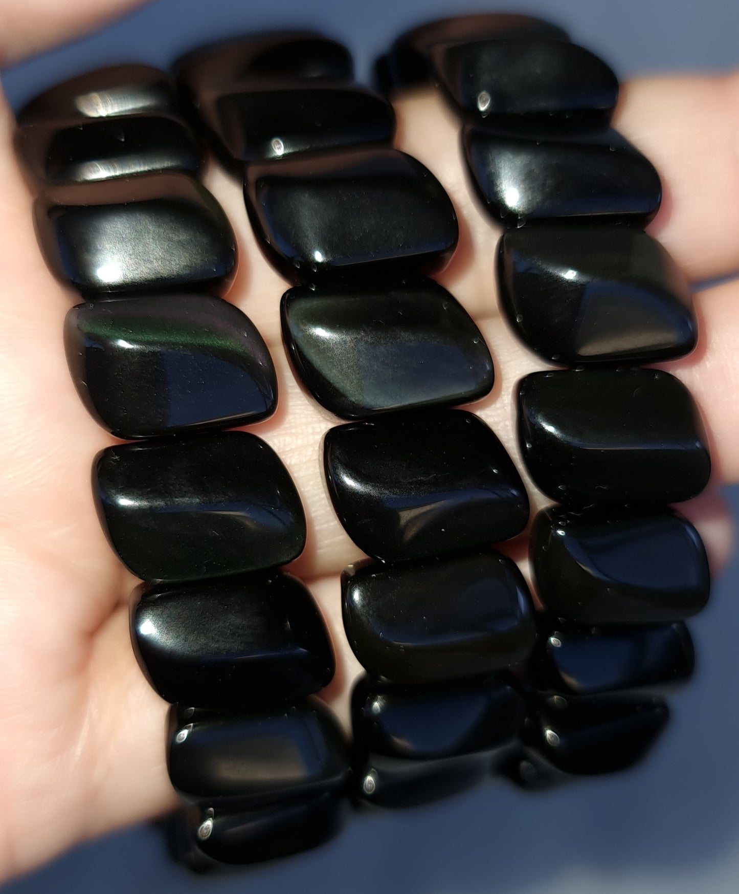 Rainbow Obsidian "Waves" Bracelet