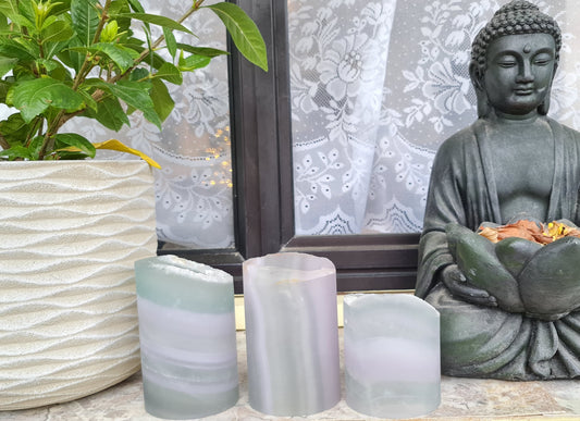 Pastel Fluorite Lamp