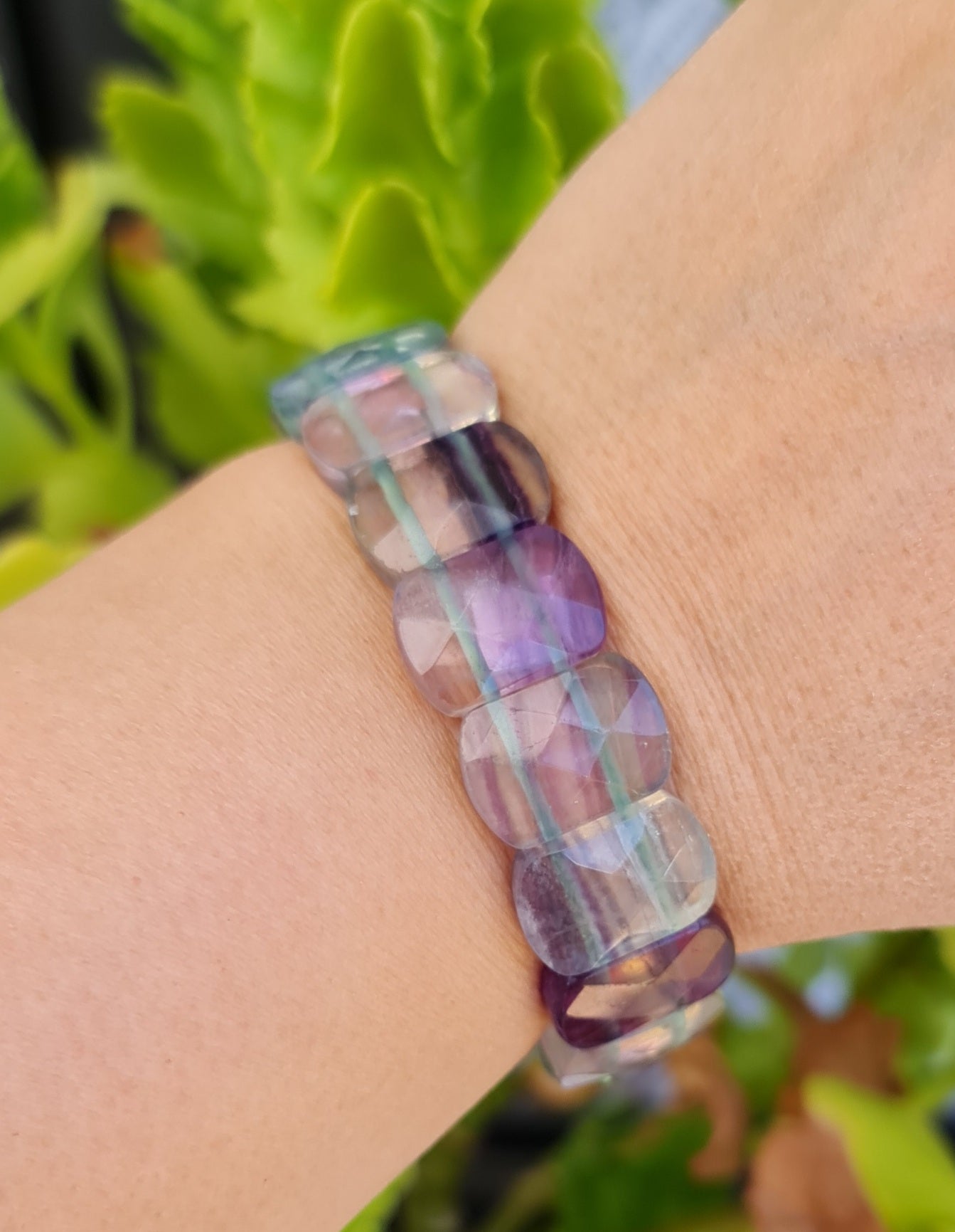 Faceted Fluorite Bracelet