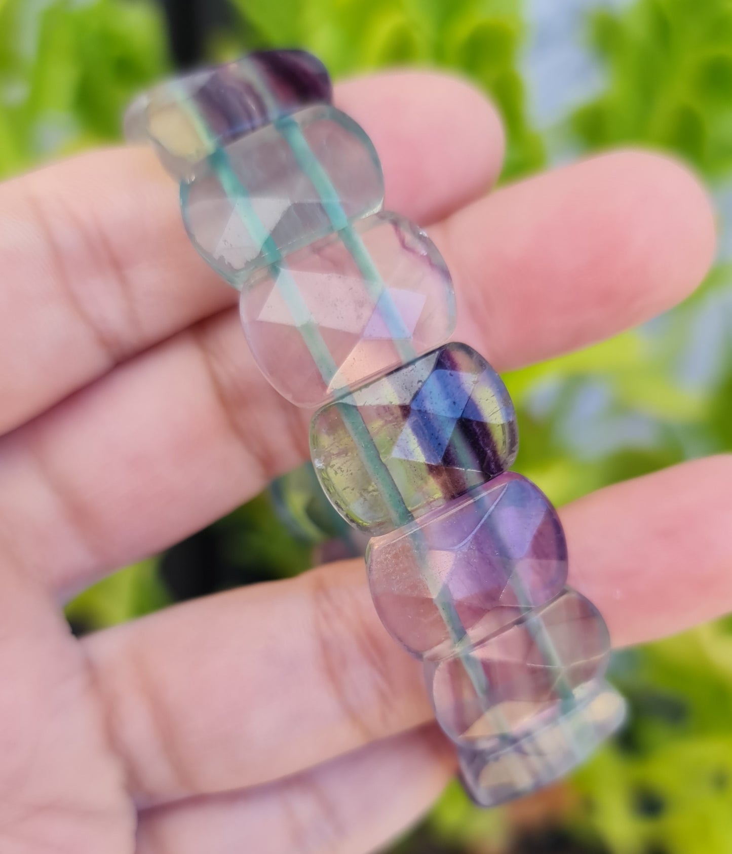 Faceted Fluorite Bracelet