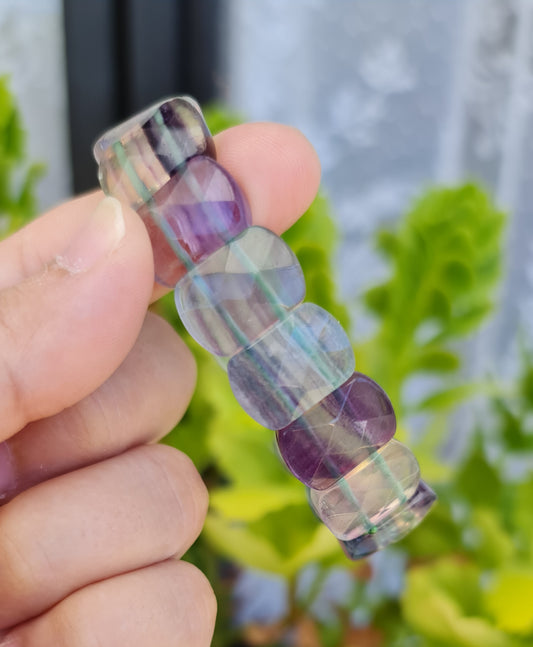 Faceted Fluorite Bracelet