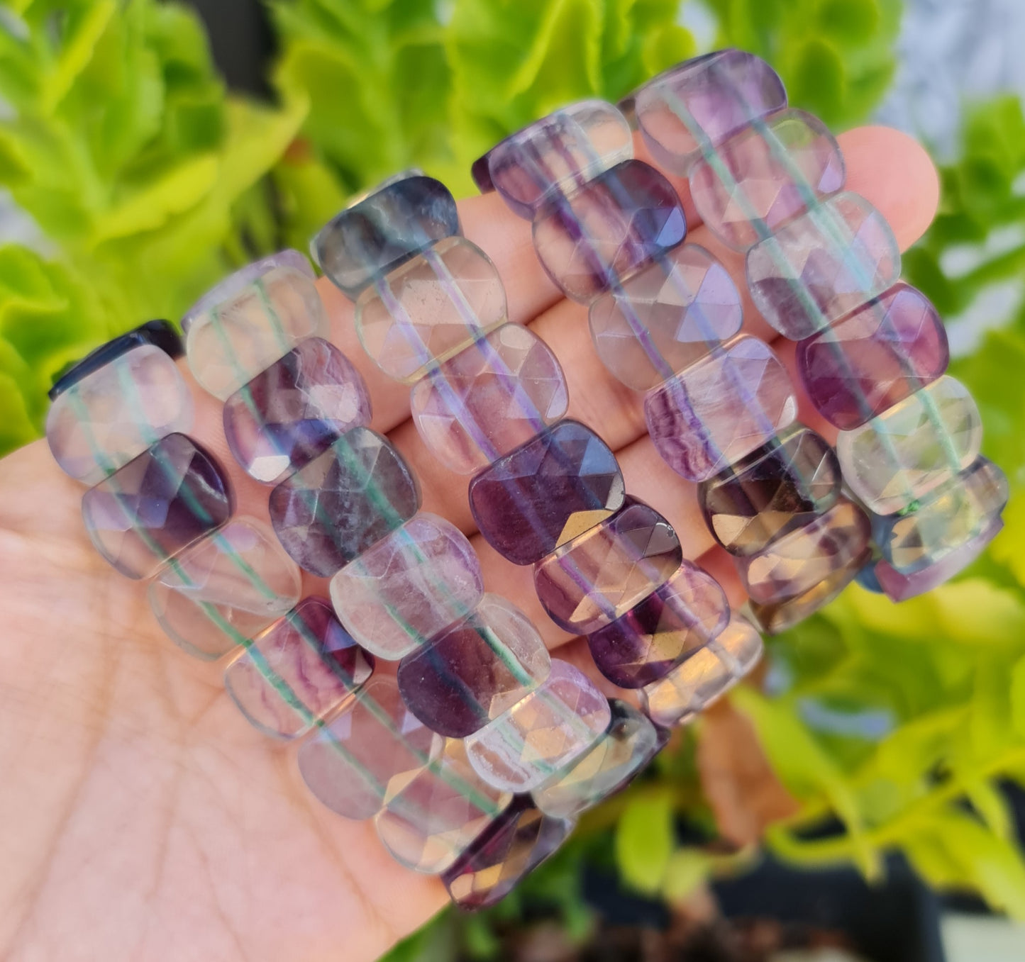 Faceted Fluorite Bracelet