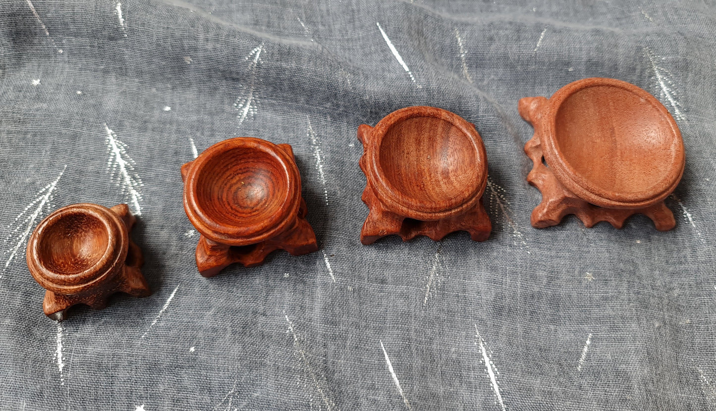 Wood Sphere Stand